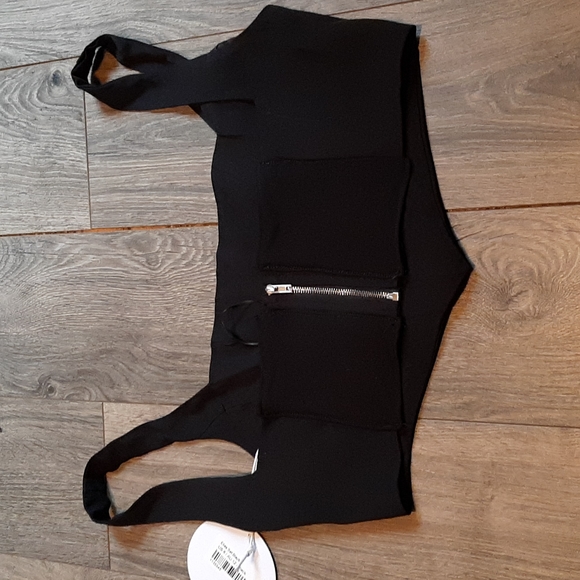 Princess polly size 8 black crop top style top - Picture 3 of 6